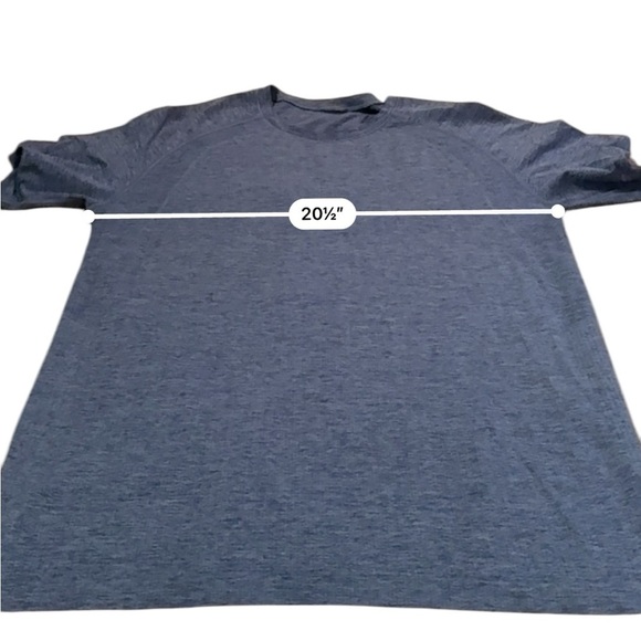 Lululemon Metal Vent Tech Short Sleeve Shirt‎ in Dark Blue Sz L - Picture 8 of 9